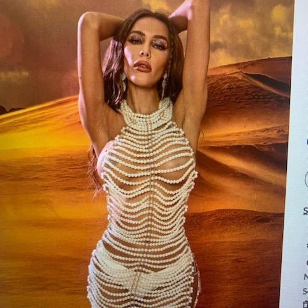 Pearl Mini Dress/Cover-Up